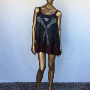 MaxAzria Sleeveless Pleated Top